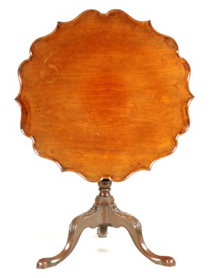 Lot 1107 - A GEROGE III MAHOGANY CHIPPENDALE STYLE...