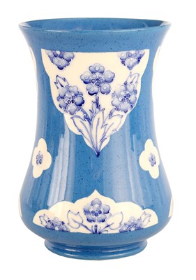 Lot 111 - A WILLIAM MOORCROFT BURSLEM SPECKLED BLUE...