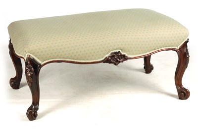 Lot 1113 - A MID 19TH CENTURY ROSEWOOD DRESSING STOOL of...