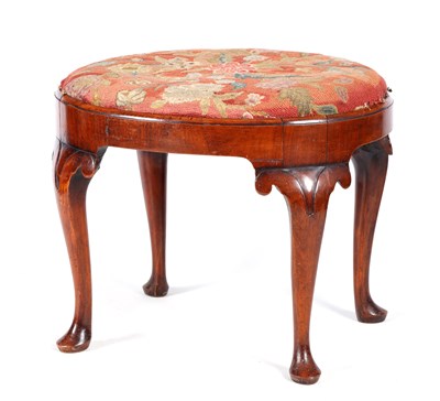 Lot 1116 - A 19TH CENTURY QUEEN ANNE STYLE WALNUT OVAL...