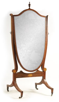 Lot 1124 - A LATE 19TH CENTURY INLAID MAHOGANY...