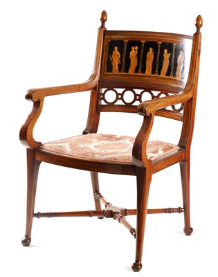 Lot 1126 - AN UNUSUAL LATE 19TH CENTURY INLAID WALNUT...