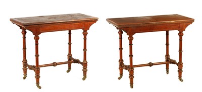 Lot 1145 - A PAIR OF LATE 19TH CENTURY OAK AND WALNUT...