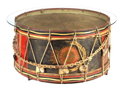 Lot 1163 - A LARGE 19TH CENTURY SALVATION ARMY DRUM...