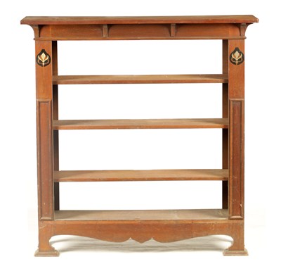 Lot 1172 - A LATE 19TH CENTURY INLAID OAK ART NOUVEAU...