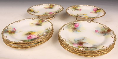 Lot 47 - M BLAKE/J LANDER
 A Royal Worcester ten piece...