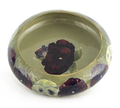 Lot 151 - A MOORCROFT BURSLEM SHALLOW BOWL with rounded...