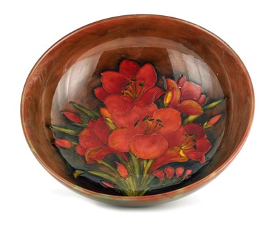 Lot 152 - A 1920S/30S LARGE MOORCROFT FOOTED BOWL the...