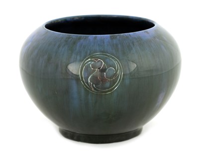 Lot 164 - A MOORCROFT BURSLEM SQUAT BULBOUS VASE WITH...