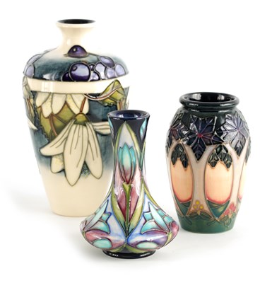 Lot 173 - A WILLIAM MOORCROFT SLENDER TAPERING...