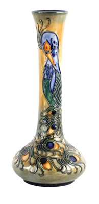 Lot 177 - A MOORCROFT SQUAT FLATTENED BULBOUS VASE with...