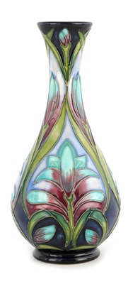 Lot 178 - A MOORCROFT BULBOUS VASE WITH SLENDER FLARED...