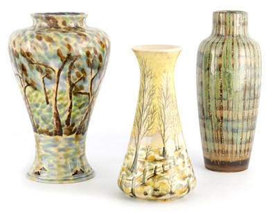 Lot 200 - A COBRIDGE LARGE INVERTED BALUSTER VASE...