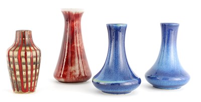 Lot 203 - A COBRIDGE TAPERED SHOULDERED VASE with a...