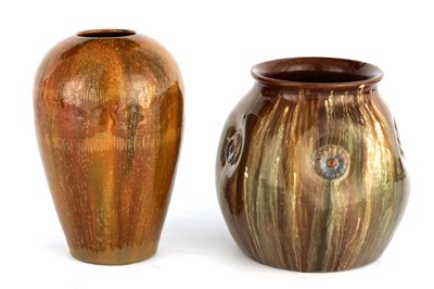 Lot 205 - A LATE 19TH CENTURY LINTHORPE ART POTTERY JAR...