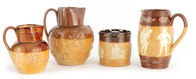 Lot 210 - A LATE 19TH CENTURY DOULTON LAMBETH TWO TONE...