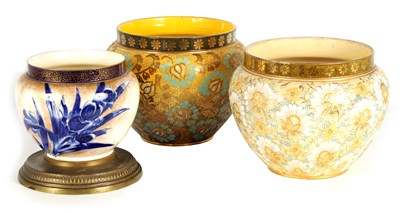 Lot 221 - TWO LATE 19TH CENTURY DOULTON LAMBETH ENGLAND...