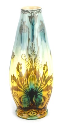 Lot 231 - A MINTON'S SLENDER OVOID TAPERING VASE...