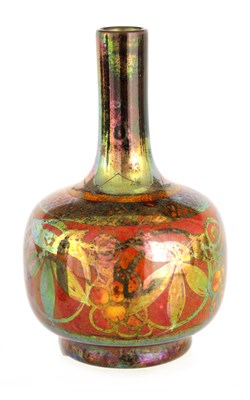 Lot 239 - A ROYAL LANCASTRIAN SQUAT BULBOUS VASE WITH...