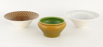 Lot 246 - A ROYAL LANCASTRIAN RIBBED FLARED BOWL with...