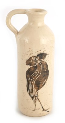 Lot 251 - A MARTIN BROTHERS SLENDER STONEWARE...