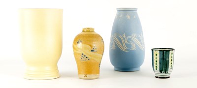 Lot 252 - A PEARSONS OF CHESTERFIELD STONEWARE TAPERING...