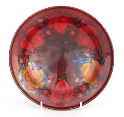 Lot 32 - A 1930S MOORCROFT FOOTED OGEE MOULDED BOWL...