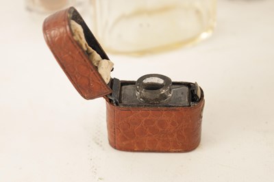 Lot 387 - A FINE VICTORIAN CROCODILE SKIN LADIES...