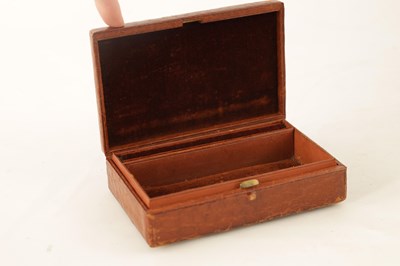 Lot 387 - A FINE VICTORIAN CROCODILE SKIN LADIES...