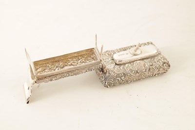Lot 387 - A FINE VICTORIAN CROCODILE SKIN LADIES...
