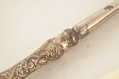 Lot 387 - A FINE VICTORIAN CROCODILE SKIN LADIES...