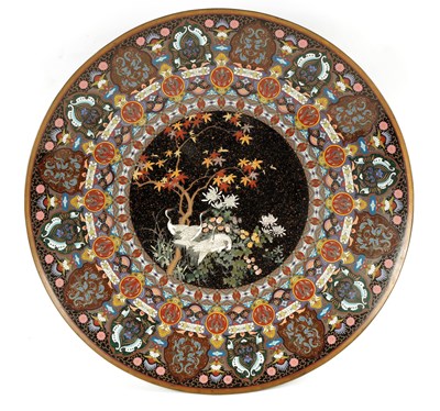 Lot 434 - AN IMPRESSIVE JAPANESE MEIJI PERIOD CLOISONNE...