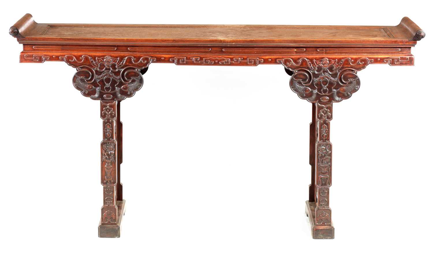 Lot 478 - A 19TH CENTURY CHINESE HUANG HUA LI WOOD ALTAR...