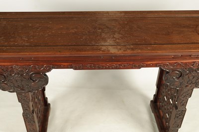 Lot 478 - A 19TH CENTURY CHINESE HUANG HUA LI WOOD ALTAR...
