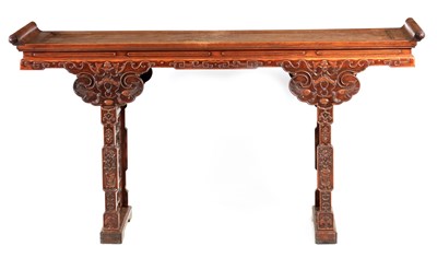 Lot 478 - A 19TH CENTURY CHINESE HUANG HUA LI WOOD ALTAR...