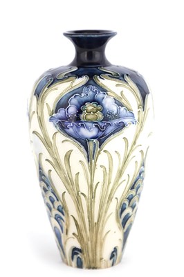 Lot 48 - AN EARLY MACINTYRE FLORIAN WARE SMALL TAPERING...