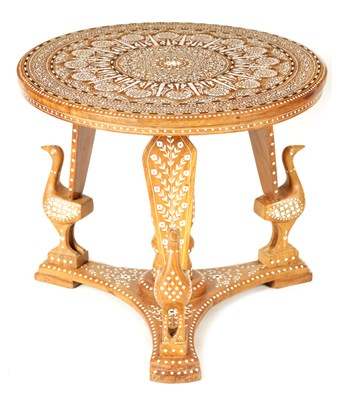 Lot 490 - A 19TH CENTURY INDIAN HOSHIARPUR INLAID IVORY...