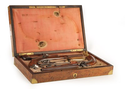 Lot 520 - A CASED PAIR OF MID 19TH CENTURY CONTINENTAL...