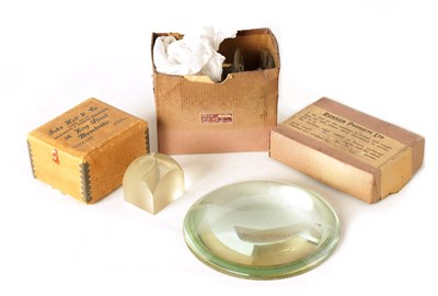 Lot 557 - TWO MAGNIFYING LENSES including a large...