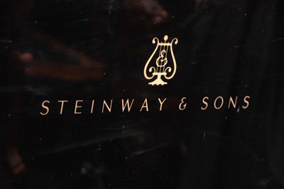 Lot 561 - STEINWAY & SONS AN EBONISED MODEL D CONCERT...