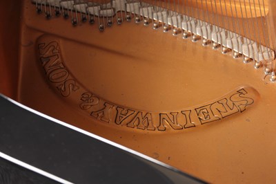 Lot 561 - STEINWAY & SONS AN EBONISED MODEL D CONCERT...