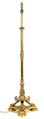 Lot 579 - AN EARLY 20TH CENTURY ADAM STYLE BRASS...