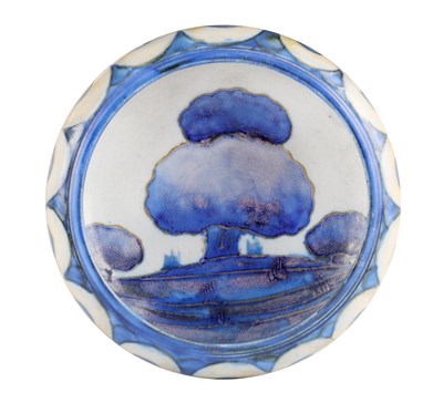 Lot 58 - A MOORCROFT SMALL SHALLOW DISH WITH CURVED RIM...