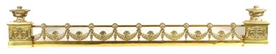 Lot 591 - A FINE 19TH CENTURY ADAM STYLE BRASS COUNTRY...