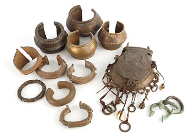 Lot 630 - A SELECTION OF AFRICAN MANILLA TRADE TOKENS...