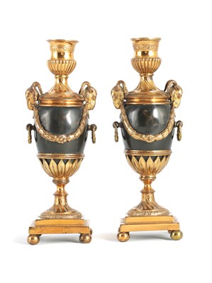 Lot 631 - A FINE PAIR OF REGENCY BRONZE AND ORMOLU...