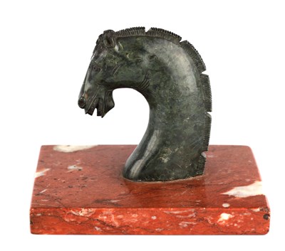 Lot 647 - AN EARLY 20TH CENTURY GRAND TOUR CARVED GREEN...