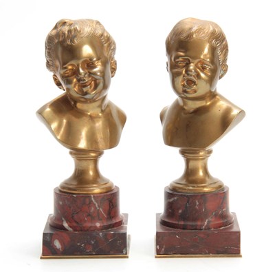 Lot 653 - A PAIR OF LATE 19TH CENTURY FRENCH GILT BRONZE...