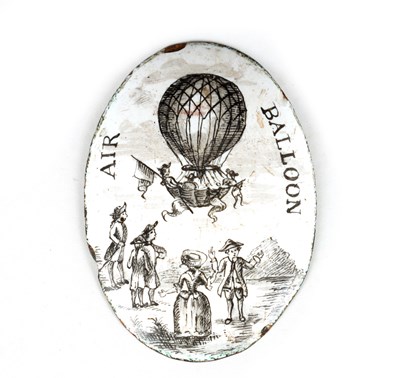 Lot 668 - A RARE 18TH CENTURY BATTERSEA ENAMEL ON COPPER...
