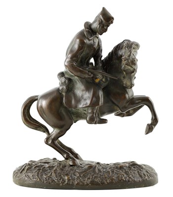 Lot 682 - A LATE 19TH CENTURY EASTERN PATINATED BRONZE...